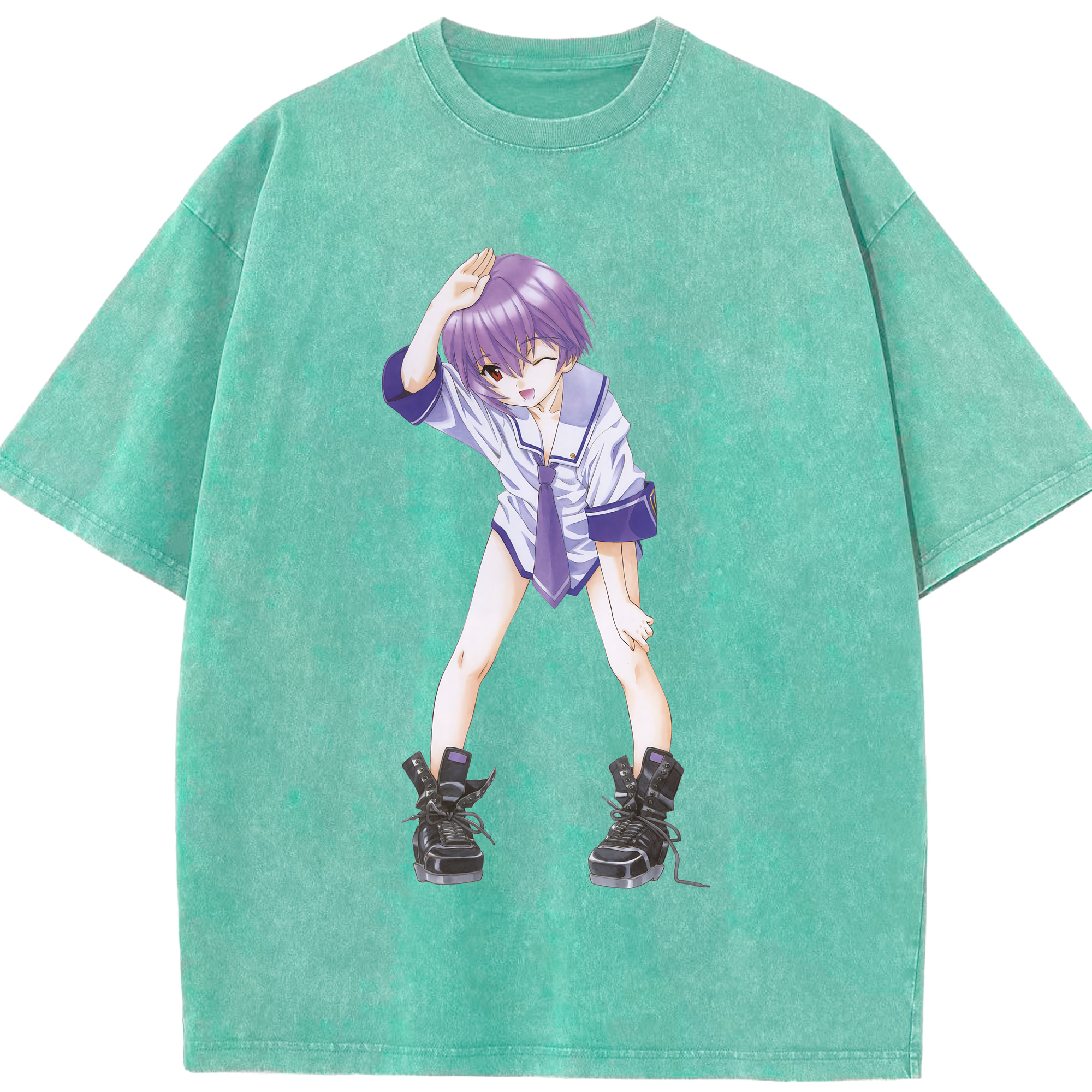 （画像用） EVA 新世紀エヴァンゲリオン 綿100% ヴィンテージ風 半袖Tシャツ（フロントプリント）